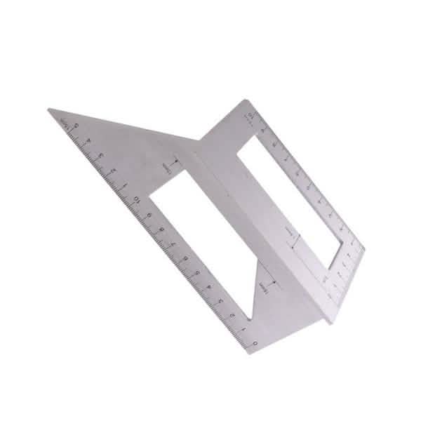 Aluminum Alloy Wooden Square Multifunction Ruler Art & Craft Supplies - DailySale