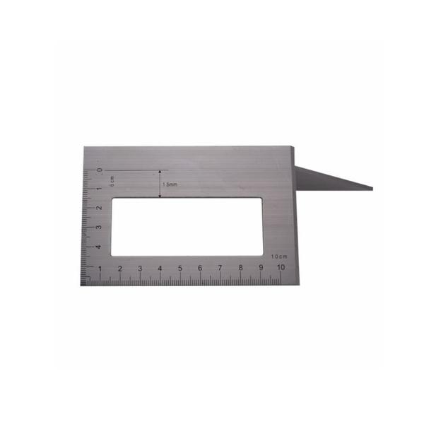 Aluminum Alloy Wooden Square Multifunction Ruler Art & Craft Supplies - DailySale