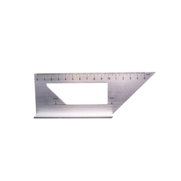Aluminum Alloy Wooden Square Multifunction Ruler Art & Craft Supplies - DailySale