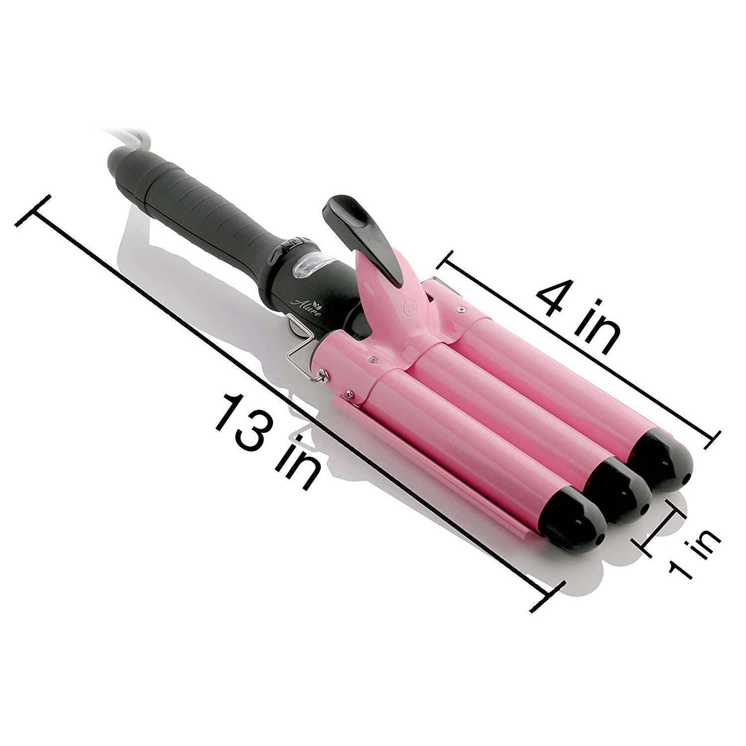 Alure Three Barrel Curling Iron Wand with LCD Temperature Display Beauty & Personal Care - DailySale