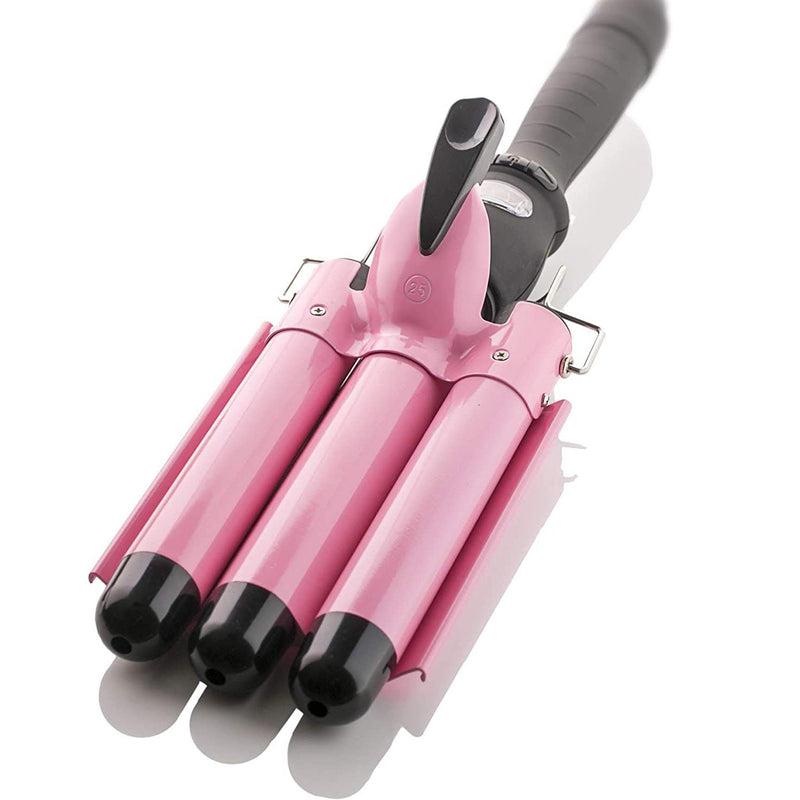 Alure Three Barrel Curling Iron Wand with LCD Temperature Display Beauty & Personal Care - DailySale