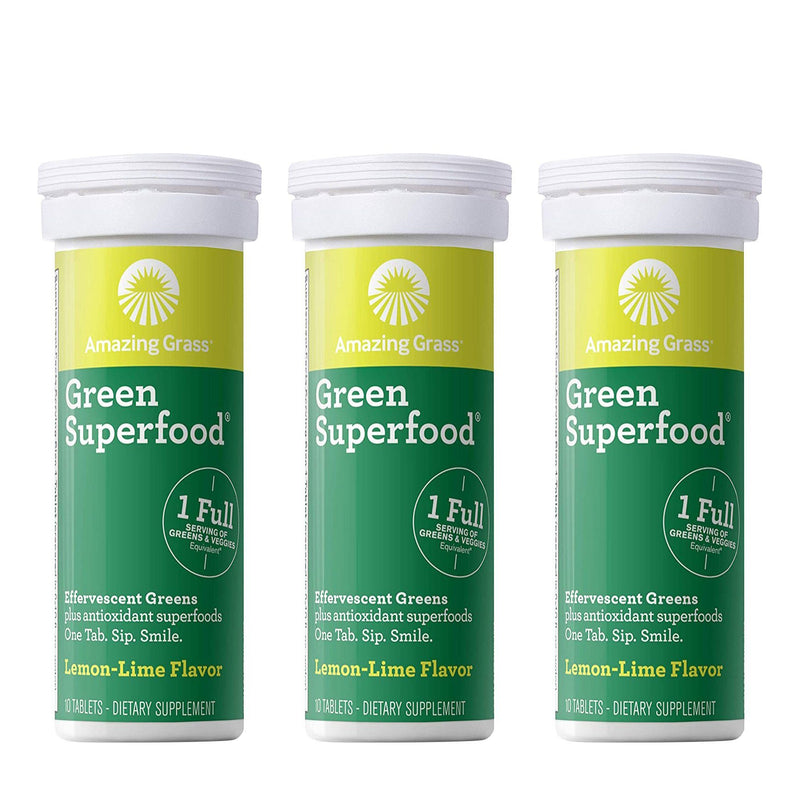 Amazing Grass Green Superfood Water Flavoring Tablet with Antioxidants and Alkalizing Greens