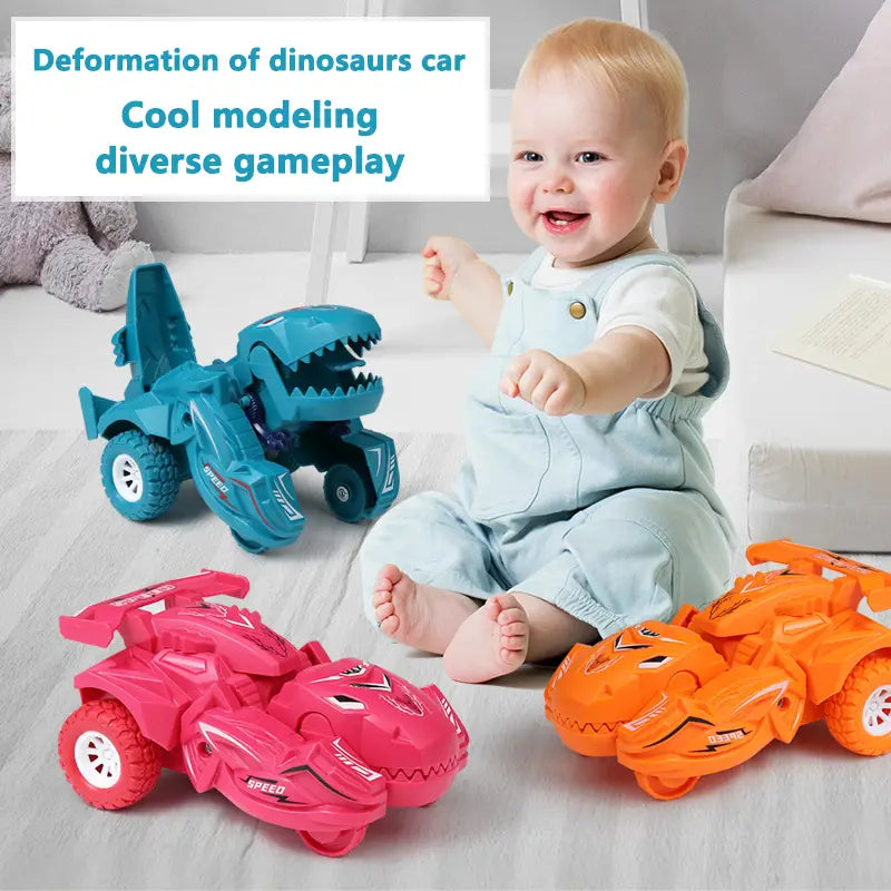 Amazing Transforming Dinosaur Car Deformation Toy Toys & Games - DailySale