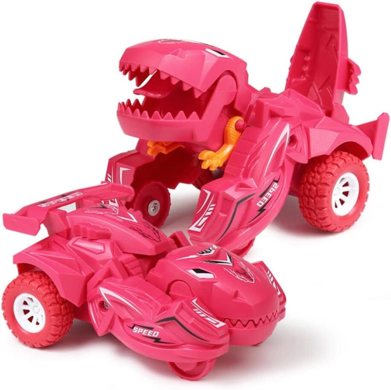 Amazing Transforming Dinosaur Car Deformation Toy Toys & Games Red - DailySale