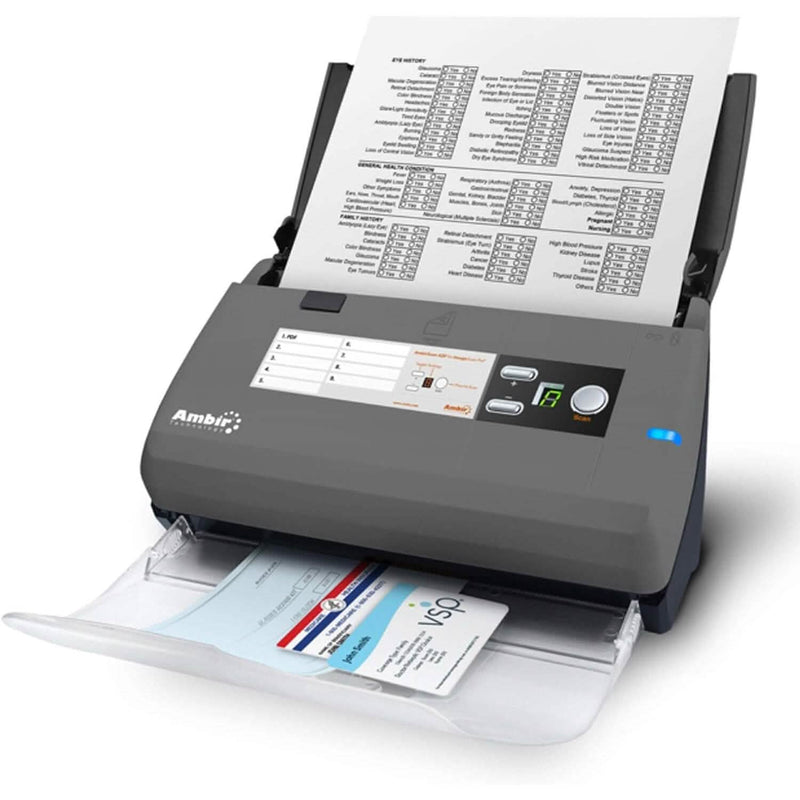 Ambir ImageScan Pro 820ix 20ppm High-Speed ADF Scanner for Windows PC and Mac Computer Accessories - DailySale
