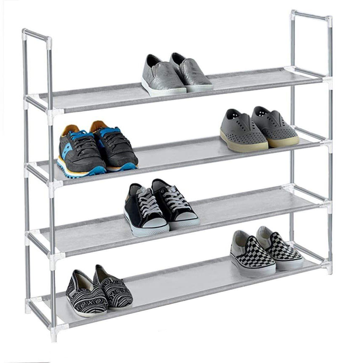 American Dream Home Goods Organizer Shoe Rack Home Essentials Gray - DailySale