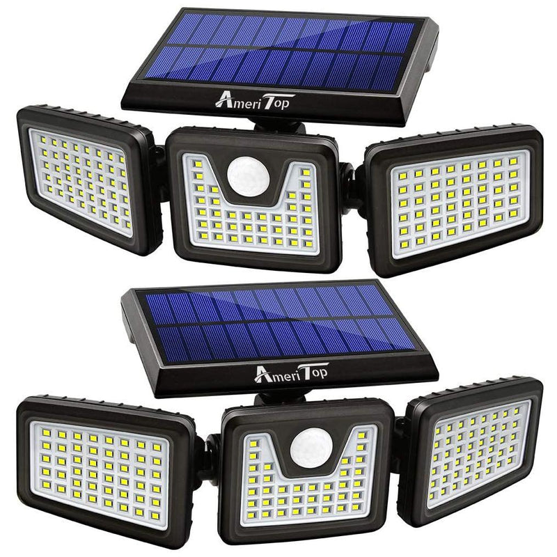 AmeriTop 128 LED 800LM Wireless LED Solar Motion Sensor Lights Outdoor Lighting & Decor - DailySale