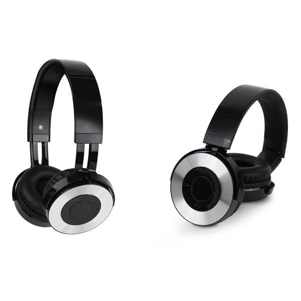 Amplify Metallic Wireless Stereo Headphones Headphones & Speakers Black - DailySale