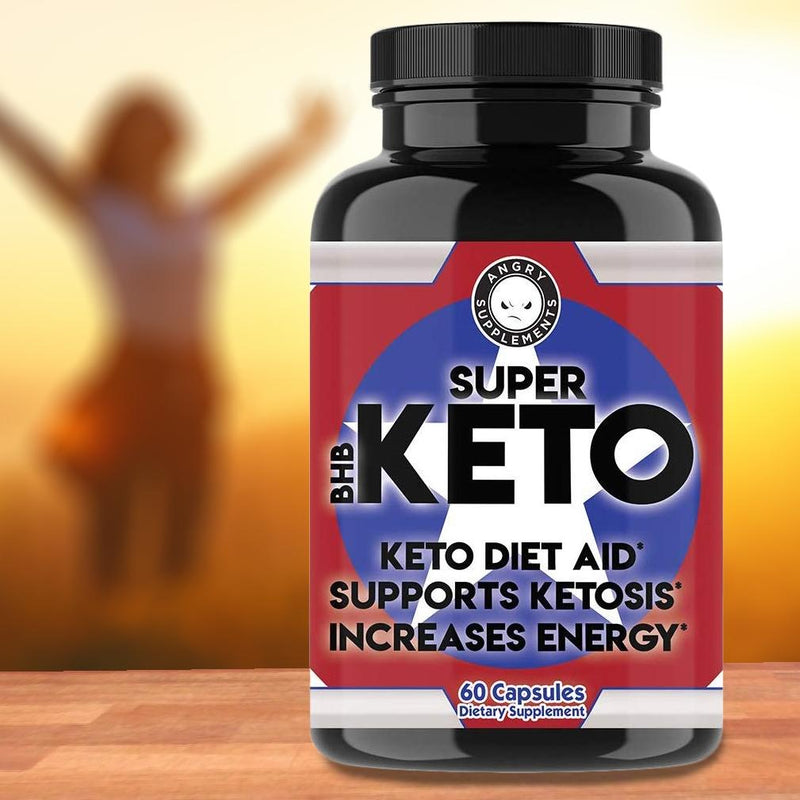Angry Supplements Super Keto BHB Burn Fat, Increase Energy and Focus Wellness & Fitness - DailySale