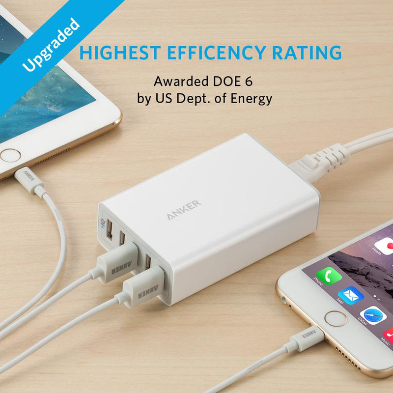 Anker PowerPort 5 40W/8A 5-Port USB Charger for Apple iPhone, iPad, Samsung Galaxy, and more Gadgets & Accessories - DailySale