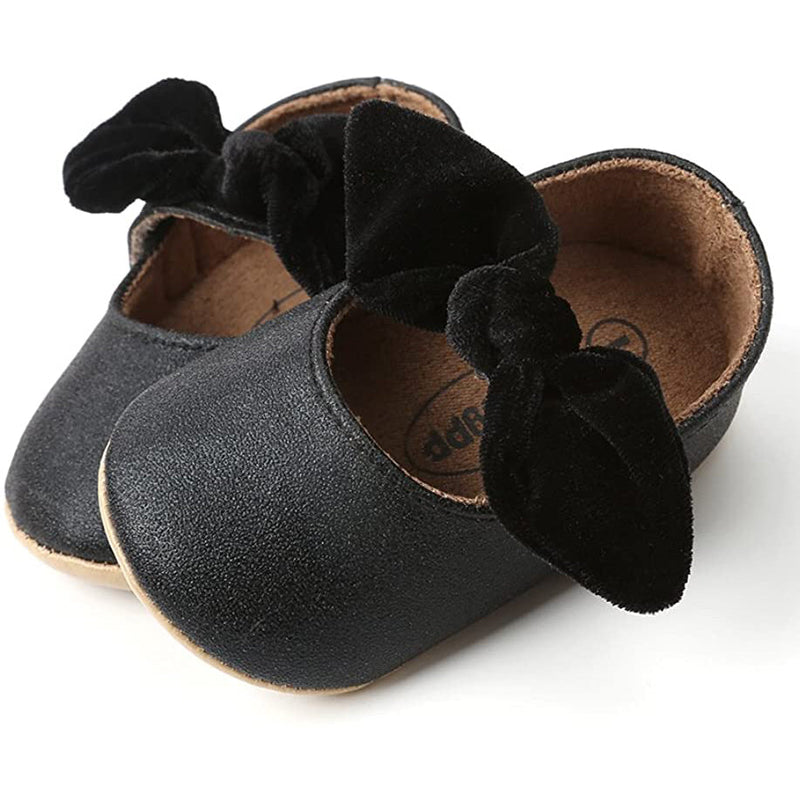 Antheron Baby Girls Mary Jane Flats with Bowknot
