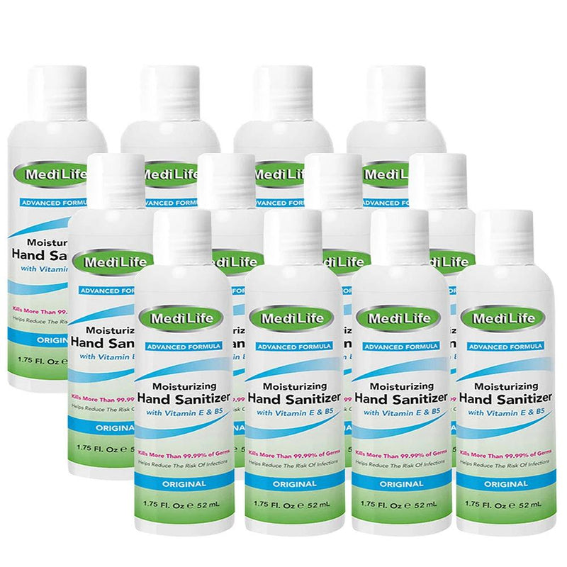 Anti Bacterial Hand Cleaner and Sanitizer - 1.75oz Wellness & Fitness 12-Pack - DailySale