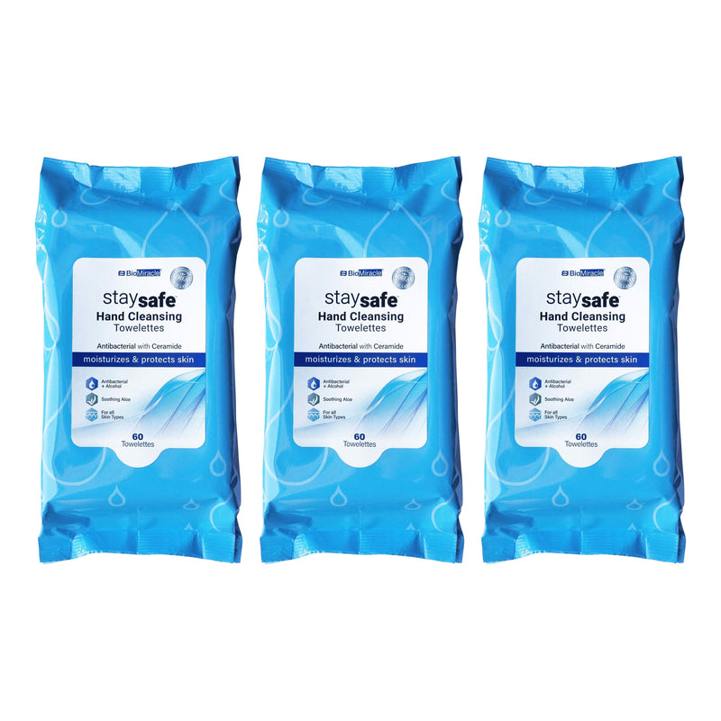 Anti-Bacterial Wipes with 62% Alcohol and Aloe Wellness & Fitness 180-Count - DailySale