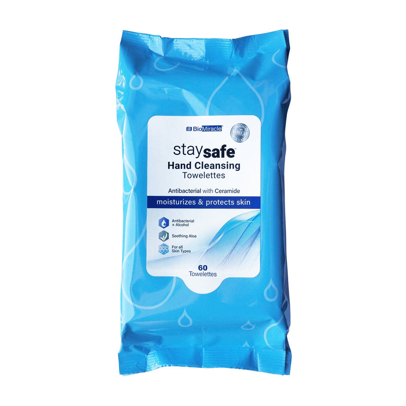 Anti-Bacterial Wipes with 62% Alcohol and Aloe Wellness & Fitness 60-Count - DailySale