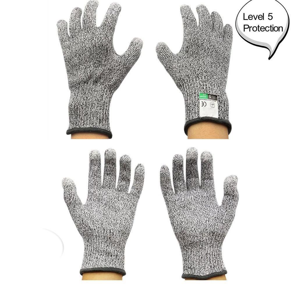 Anti-Cut Gloves 5 Grade Safety Cut Proof Stab Resistant Stainless Steel Men's Accessories - DailySale