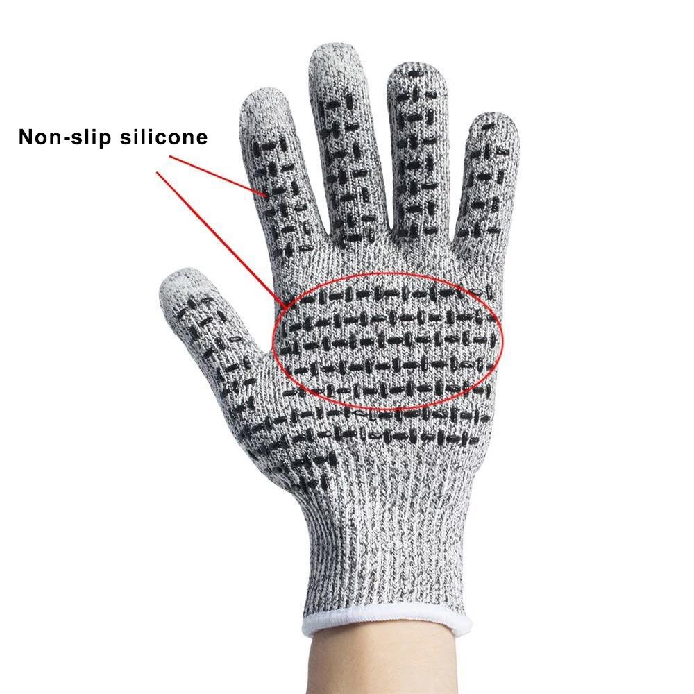 Anti-Cut Gloves 5 Grade Safety Cut Proof Stab Resistant Stainless Steel Men's Accessories - DailySale