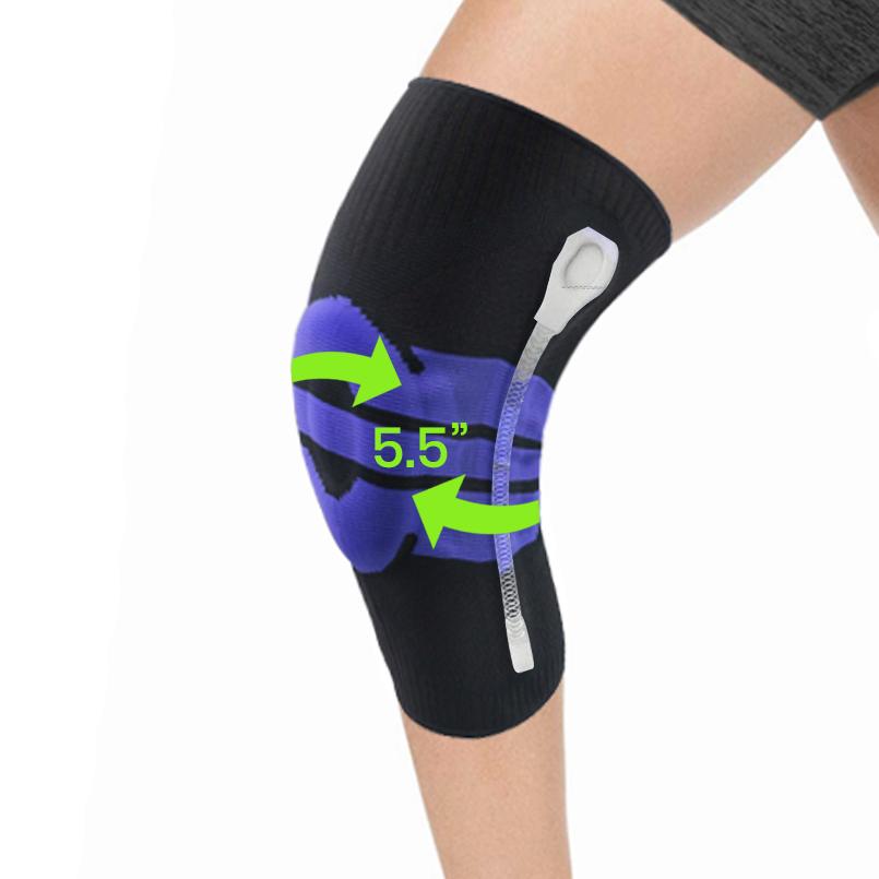 Anti Slip Springs Stabilizers Knee Compression Support Sleeve With Patella Gel Pad Wellness - DailySale