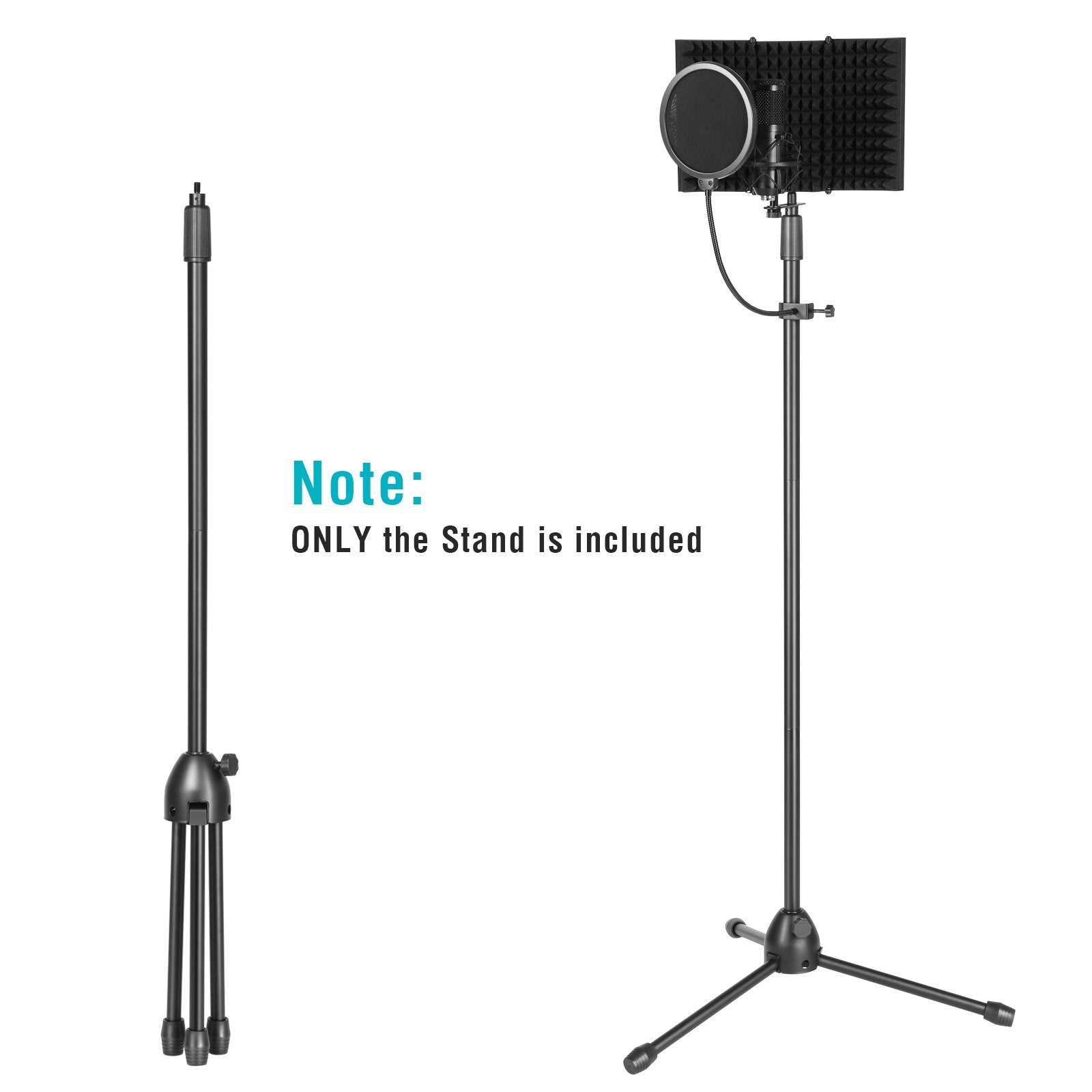 Anti-slip Tripod Condenser Microphone Stand Headphones & Audio - DailySale