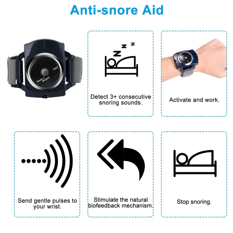 Anti-Snore Infrared Wristband with Conductive Film Wellness - DailySale
