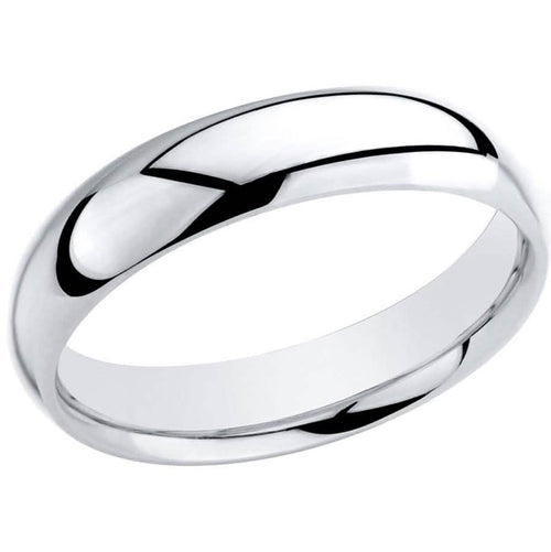 Anti-Tarnished High Polished Plain 5MM Wedding Unisex Band Rings 5 - DailySale