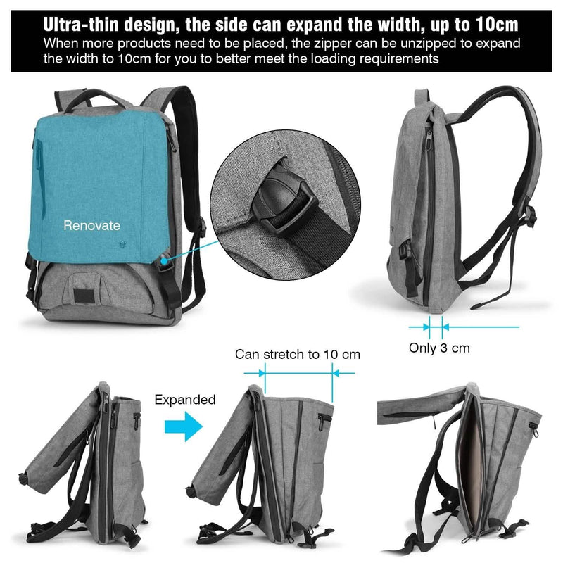 Anti-theft 14Inch Laptop Computer Backpack for Travel Waterproof Business School Bags & Travel - DailySale