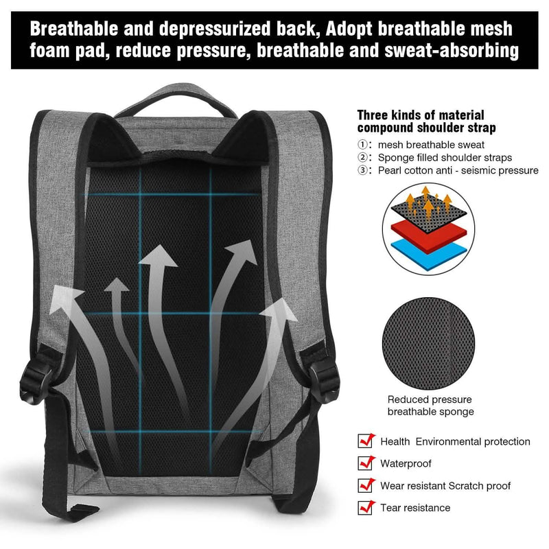 Anti-theft 14Inch Laptop Computer Backpack for Travel Waterproof Business School Bags & Travel - DailySale