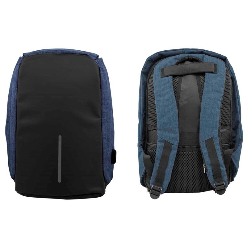 Anti-Theft Backpack with USB Charging Port Handbags & Wallets Blue - DailySale