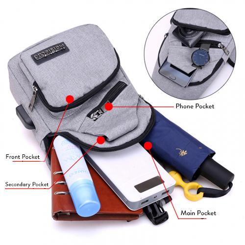 Anti-theft Sling Backpack With Charging Port Bags & Travel - DailySale