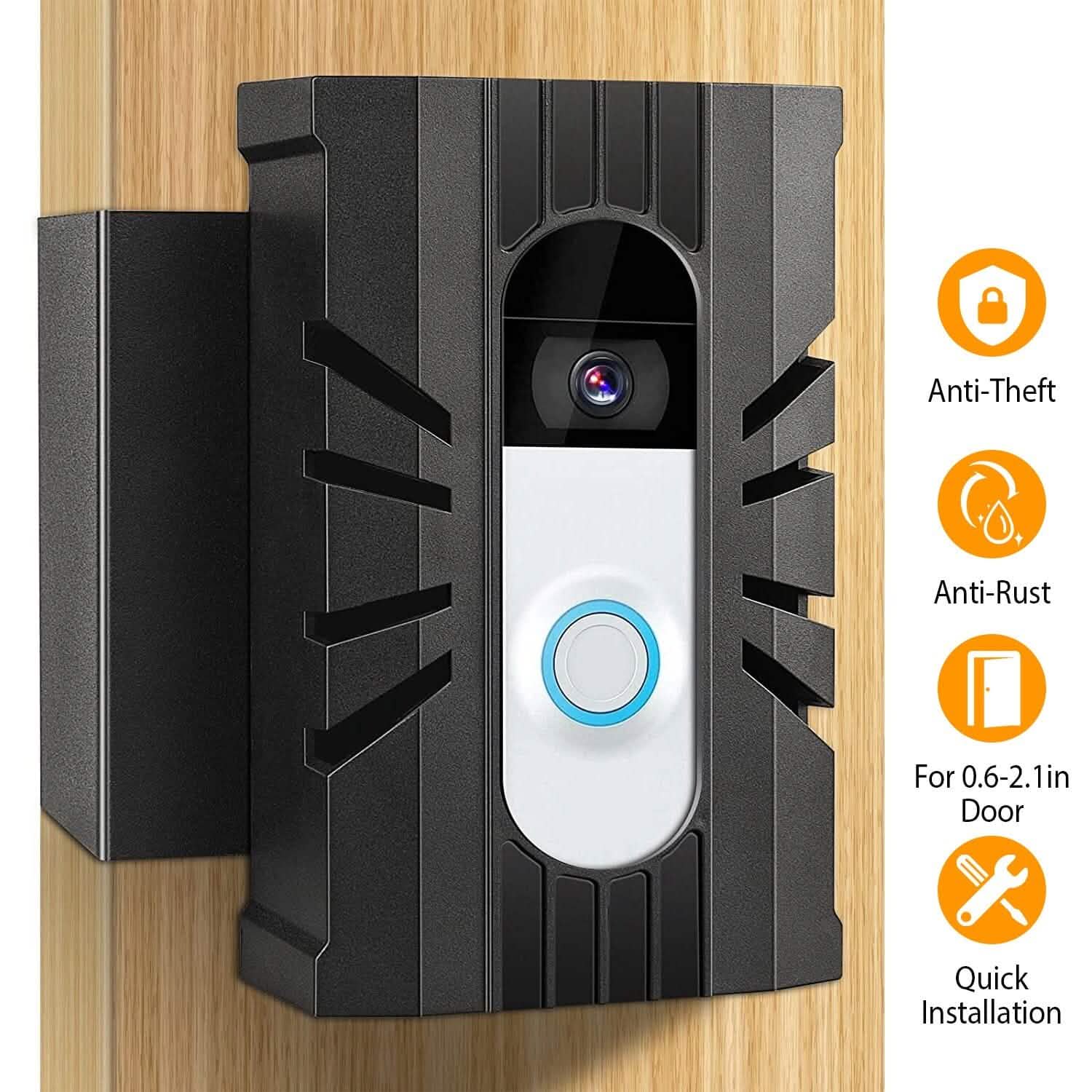 Anti Theft Video Doorbell Door Mount Fit for Most Doorbell Camera Accessories Smart Home & Security - DailySale