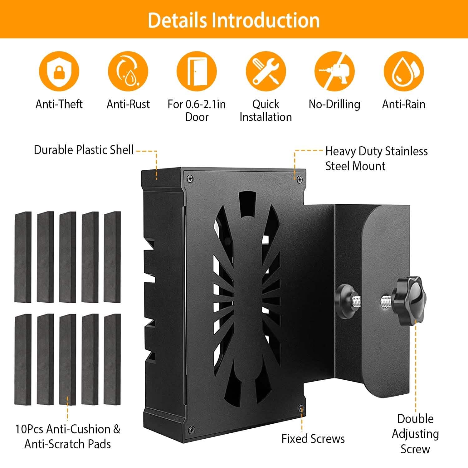 Anti Theft Video Doorbell Door Mount Fit for Most Doorbell Camera Accessories Smart Home & Security - DailySale