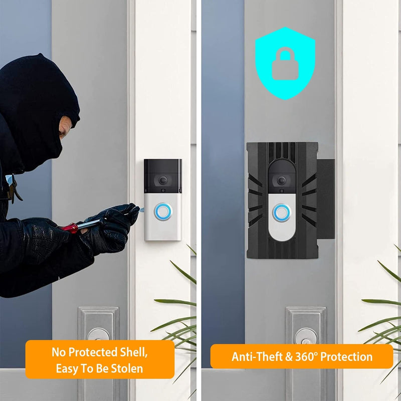 Anti Theft Video Doorbell Door Mount Fit for Most Doorbell Camera Accessories Smart Home & Security - DailySale