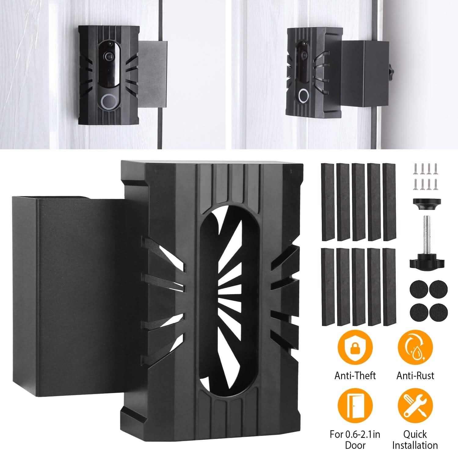 Anti Theft Video Doorbell Door Mount Fit for Most Doorbell Camera Accessories Smart Home & Security - DailySale