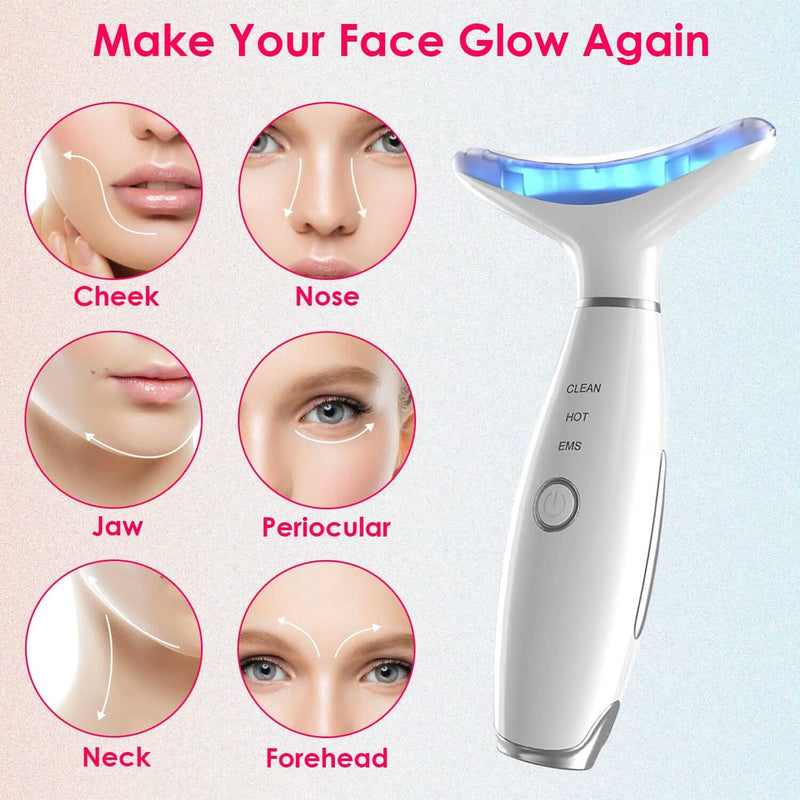 Anti Wrinkles Face Neck Massager Double Chin Reducer Beauty & Personal Care - DailySale