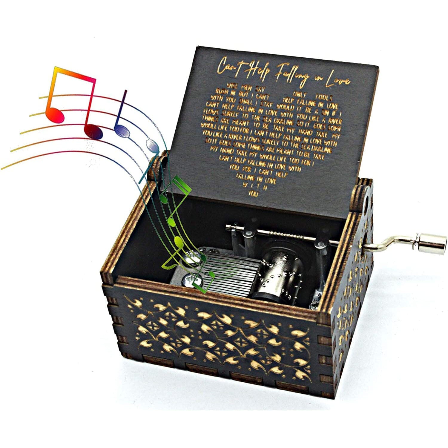 Antique Engraved Musical Box Can't Help Falling in Love Everything Else - DailySale