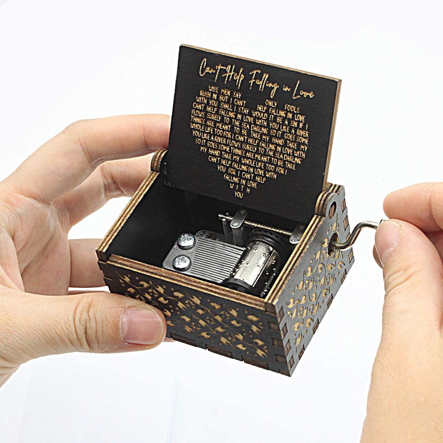 Antique Engraved Musical Box Can't Help Falling in Love Everything Else - DailySale