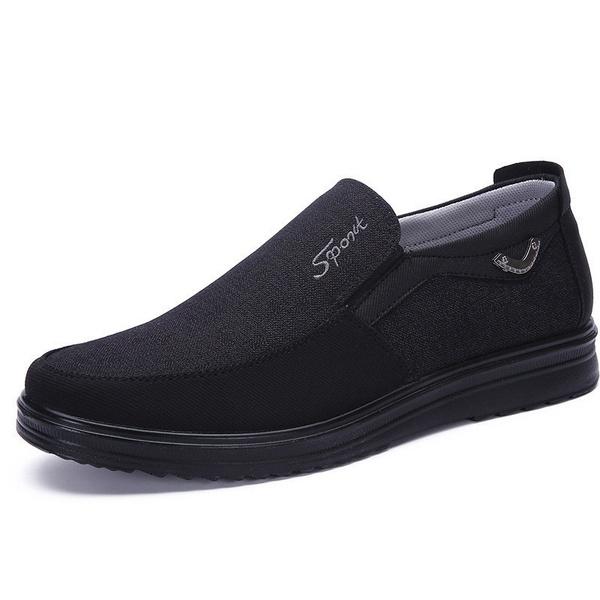 Antiskid Slip On Loafer Shoes Men's Clothing US6 Black - DailySale