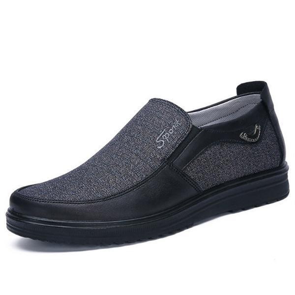 Antiskid Slip On Loafer Shoes Men's Clothing US6 Gray - DailySale