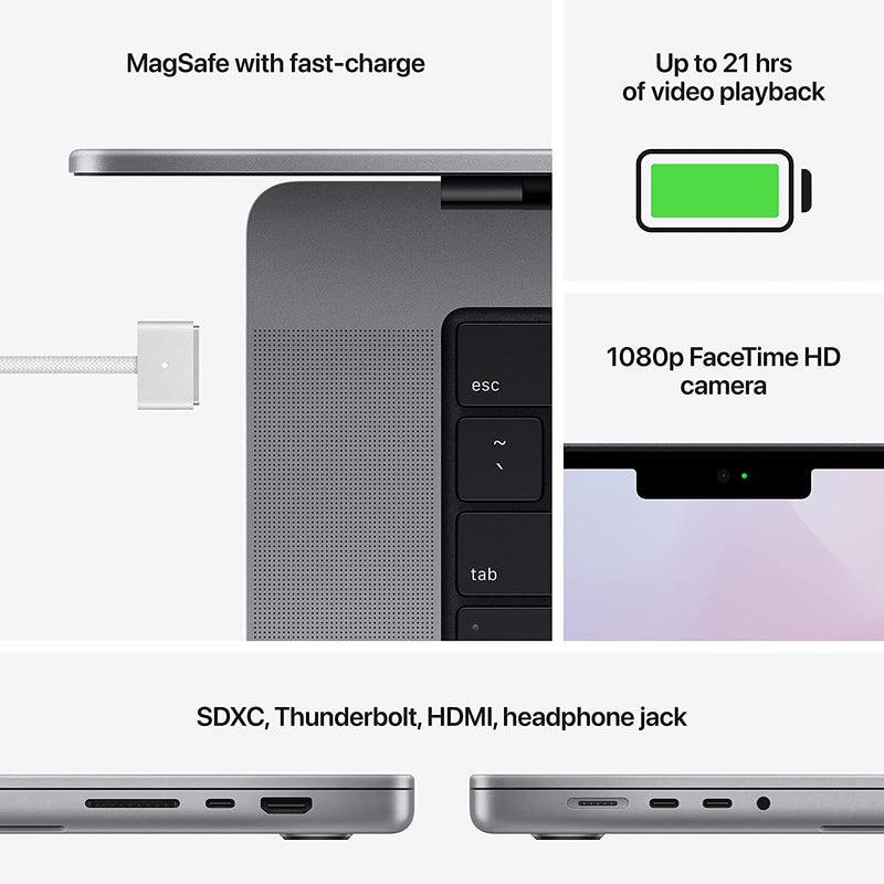 Apple 2021 MacBook Pro MK183LL/A A2485 16.2-Inch 16GB 512GB (Refurbished) Laptops - DailySale