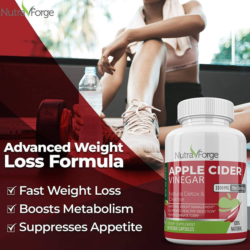 Apple Cider Vinegar Organic Capsules Wellness & Fitness - DailySale
