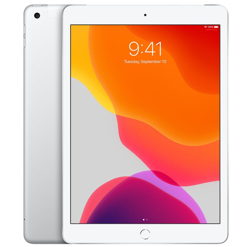 Apple iPad 7th Generation 10.2-Inch - WiFi + 4G LTE Cellular - Fully Unlocked Tablets 32GB Silver - DailySale