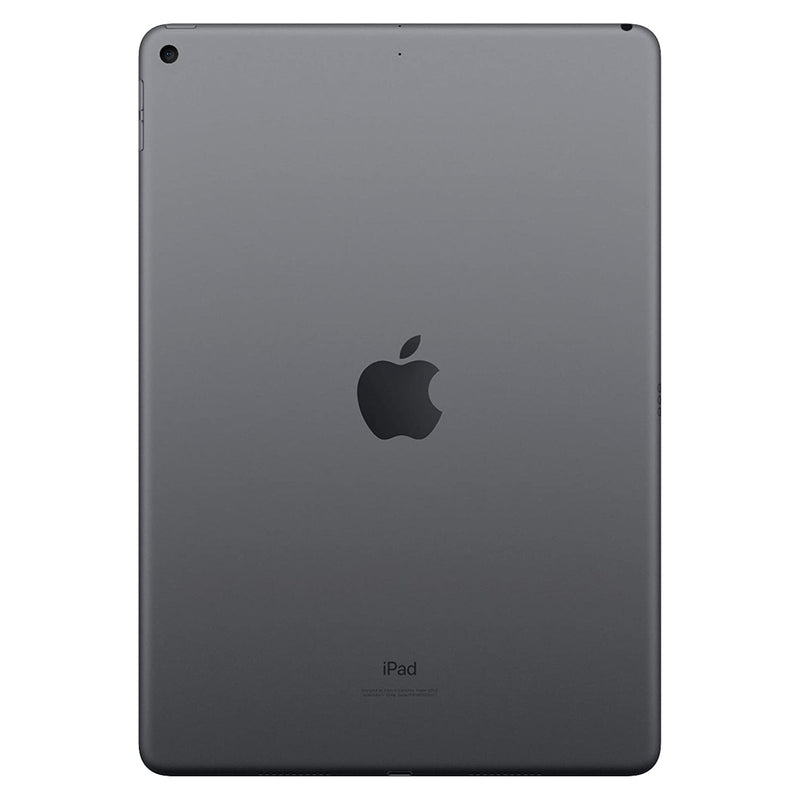Back view of gray Apple iPad Air 3 10.5" Wi-Fi + Cellular 4G LTE (Refurbished)