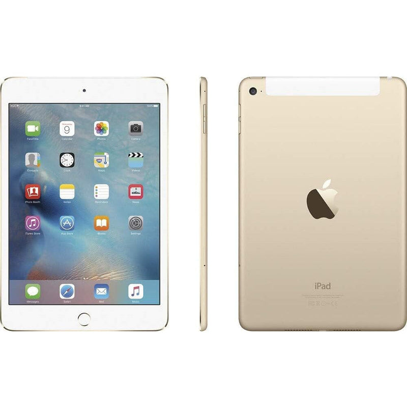 Apple Ipad Mini 4 32GB Wifi + Cellular Gold (Refurbished) Tablets - DailySale