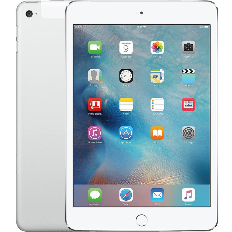 Apple iPad Mini 4 WiFi + Cellular 4G LTE - Fully Unlocked Tablets 16GB Silver - DailySale