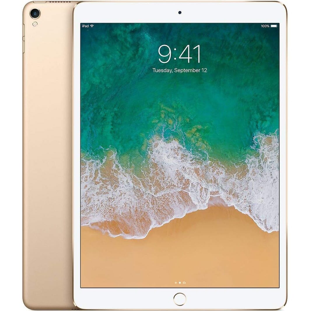 Apple iPad Pro 10 10.5", 64GB, Wi-Fi + Cellular (Refurbished) Tablets Gold - DailySale