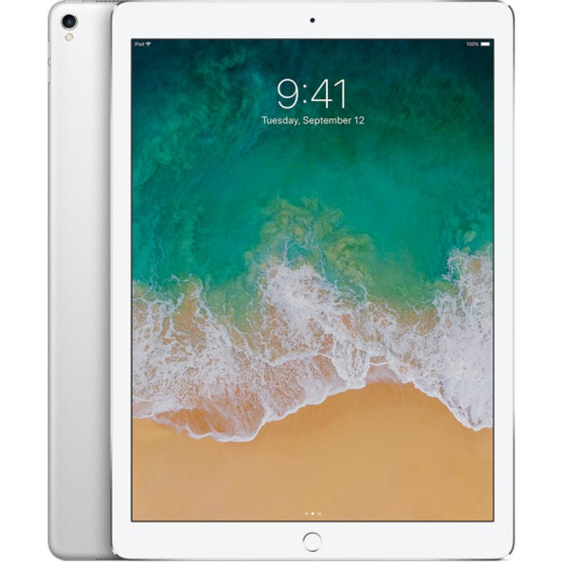Front and back view of 32GB gold Apple iPad Pro 12.9" (Refurbished) in a white background