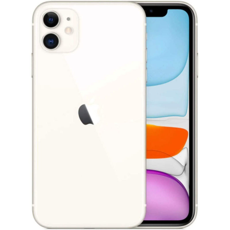 Front and back of white Apple iPhone 11 - Fully Unlocked (Refurbished), available at Dailysale