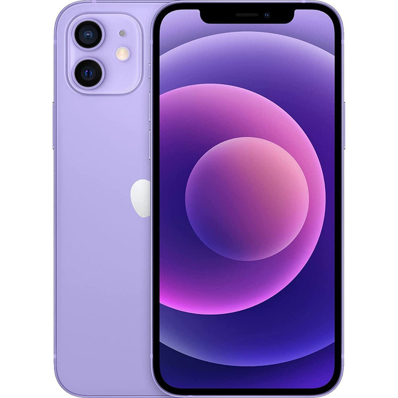 Apple iPhone 12 - Fully Unlocked (Refurbished) Cell Phones Purple 64GB - DailySale