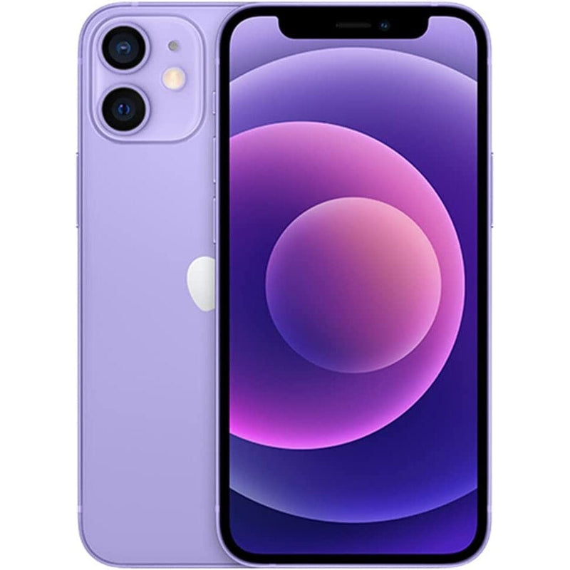 Apple iPhone 12 Mini - Fully Unlocked (Refurbished) Cell Phones Purple 64GB - DailySale