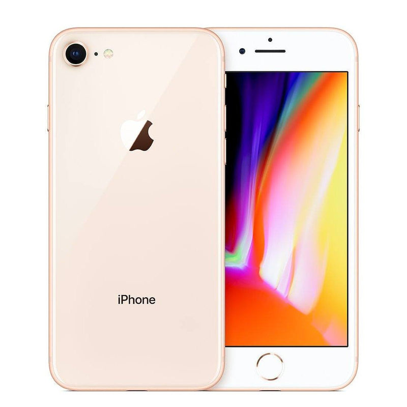 Front and back view of gold Apple iPhone 8 - Fully Unlocked (Refurbished), at Dailysale