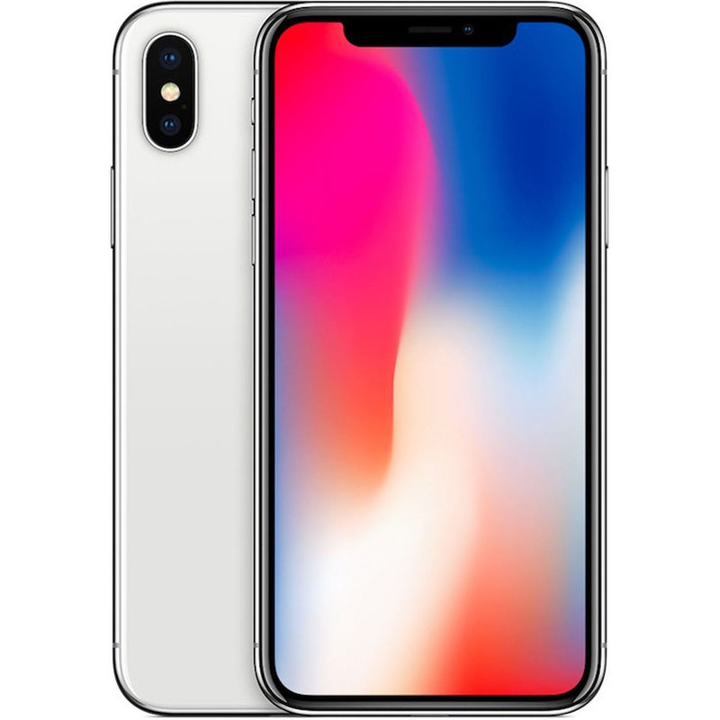 Apple iPhone X for AT&T Cricket & H2O Cell Phones 64GB Silver - DailySale